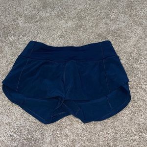 Lulu lemon speed ups navy 2.5 inch size 0